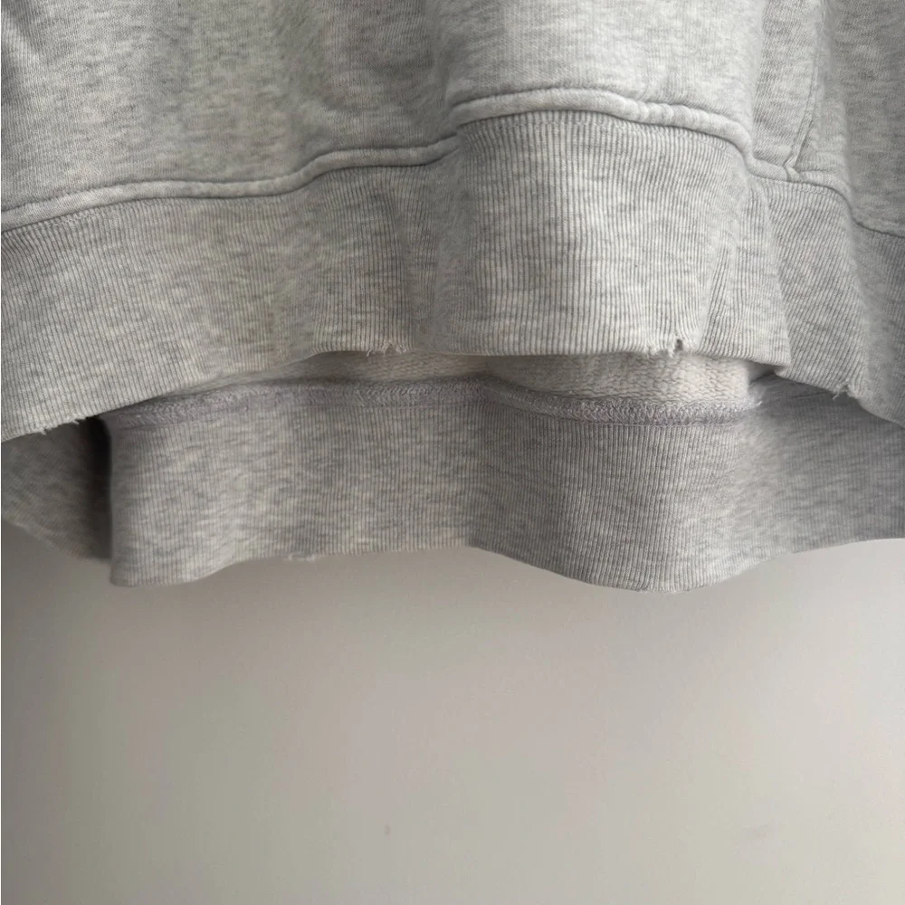 Anine Bing Light Gray Cotton Hooded Sweatshirt - Picture 5 of 6